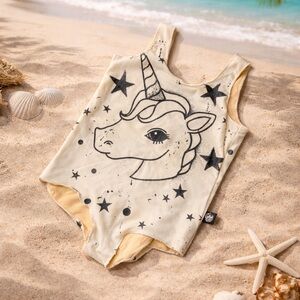 Plastic Jus Unicorn Print Sleeveless Swim. Size 5. Great Condition. Boutique